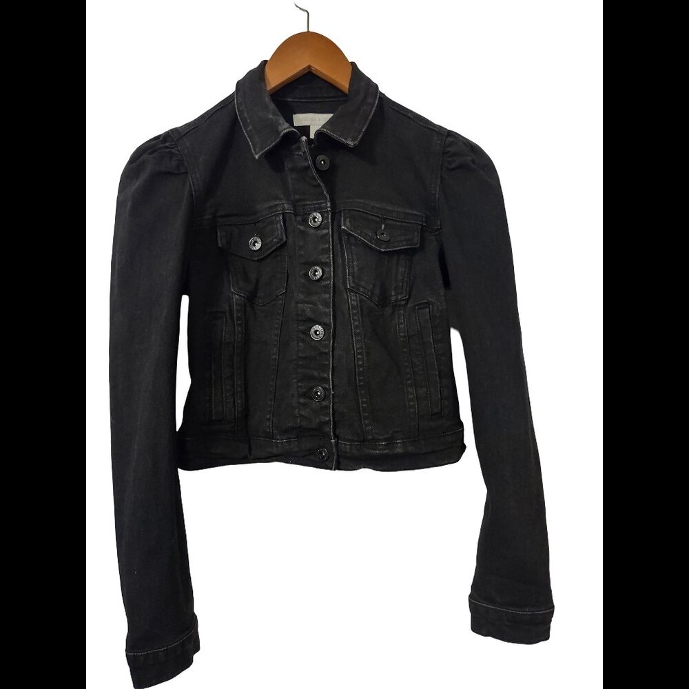 Chelsea & Violet Cropped Denim Jean Jacket XS